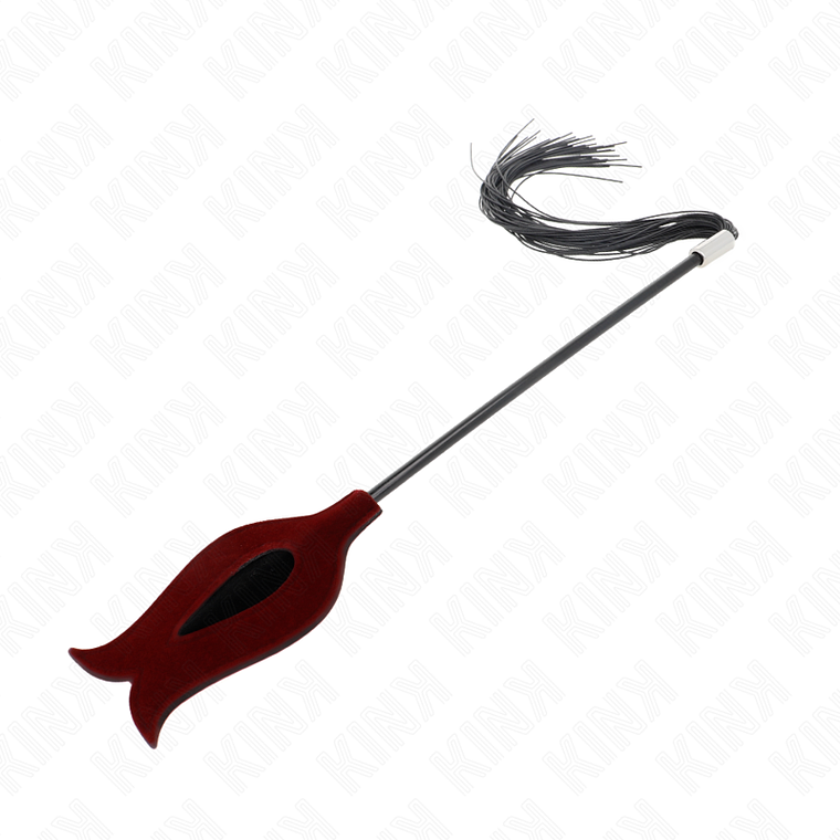 KINK - CHICOTE DE BORLA DE SILICONE FORMA DE ROSA 45 CM 1