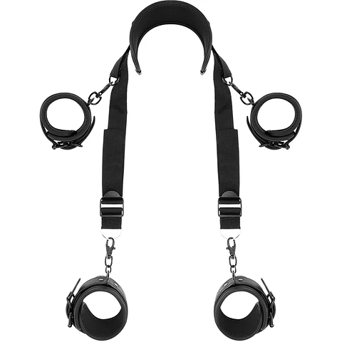 FETISH SUBMISSIVE - POSIÇÃO MESTRE COM 4 ALGEMAS REVESTIDAS COM NOPRENE