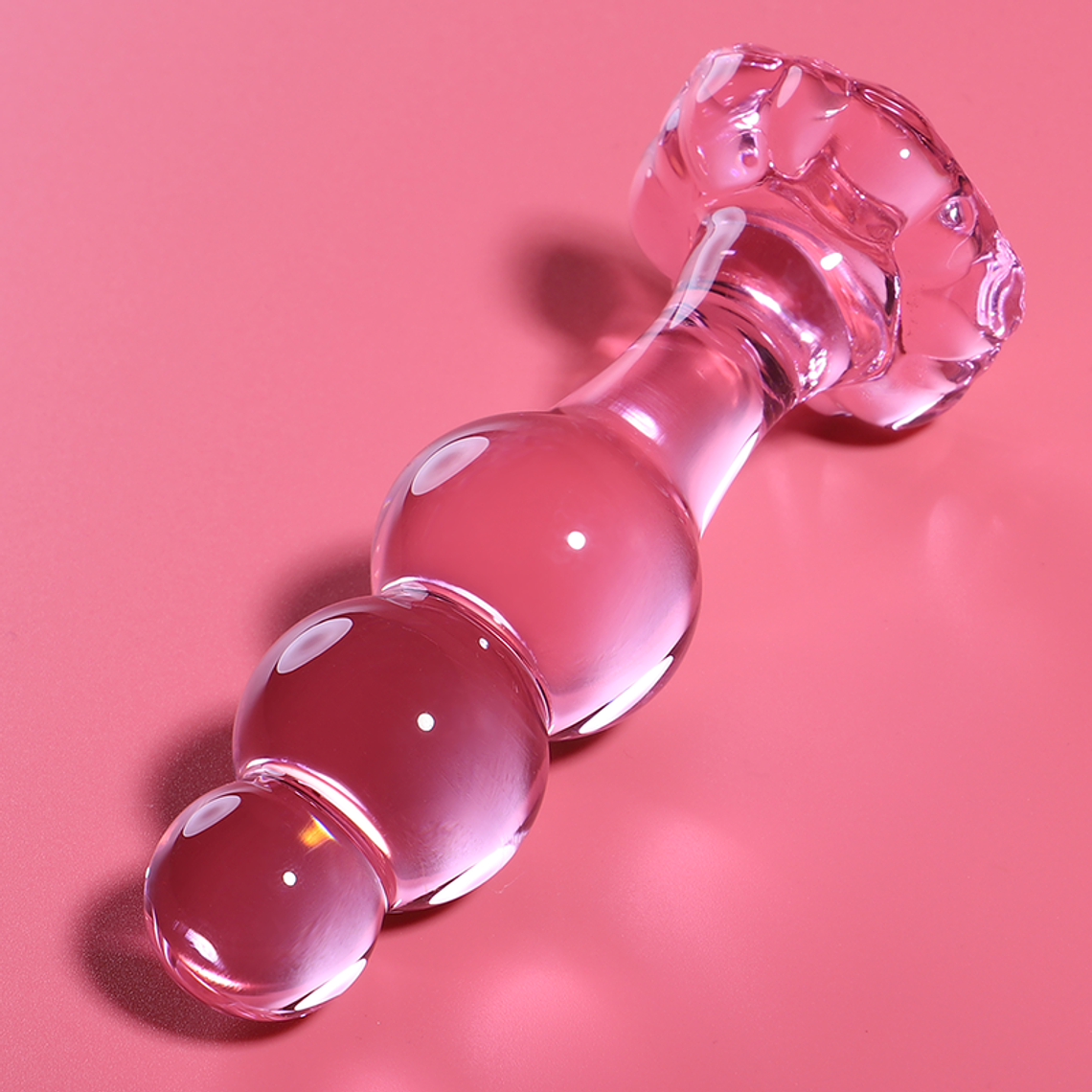 NEBULA SERIES BY IBIZA - MODELO 1 PLUG ANAL VIDRO BOROSILICADO ROSA 10.5 CM -O- 3 CM 1