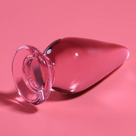 NEBULA SERIES BY IBIZA - MODELO 4 ANAL PLUG VIDRO BOROSILICADO ROSA 11 CM -O- 5 CM