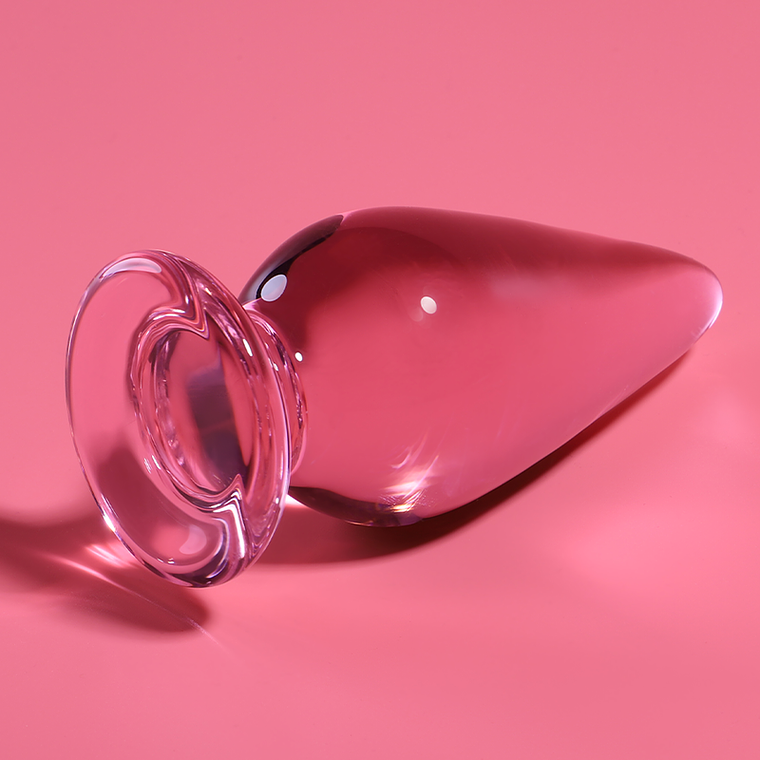 NEBULA SERIES BY IBIZA - MODELO 4 ANAL PLUG VIDRO BOROSILICADO ROSA 11 CM -O- 5 CM 1