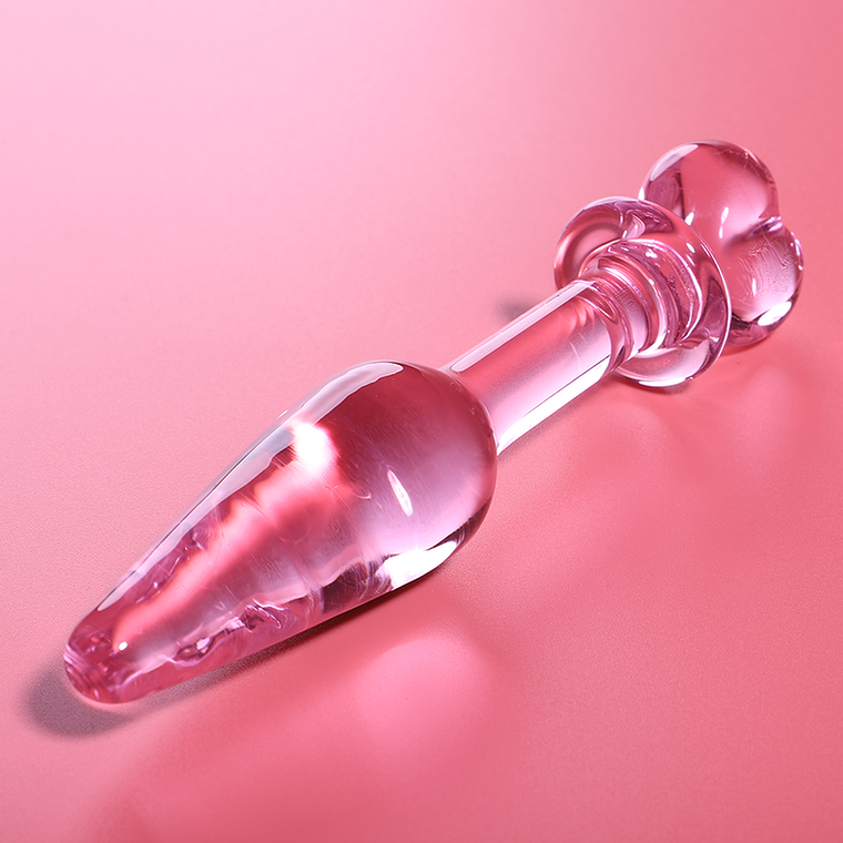 NEBULA SERIES BY IBIZA - MODELO 7 ANAL PLUG VIDRO BOROSILICADO ROSA 13.5 CM -O- 3 CM 1