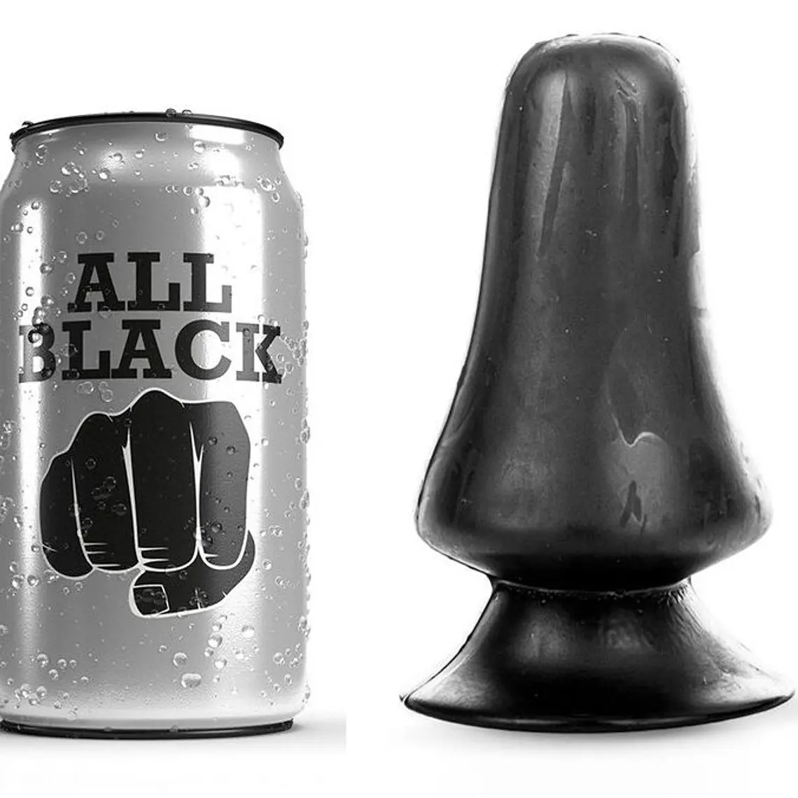 ALL BLACK - PLUG ANAL 12 CM 1
