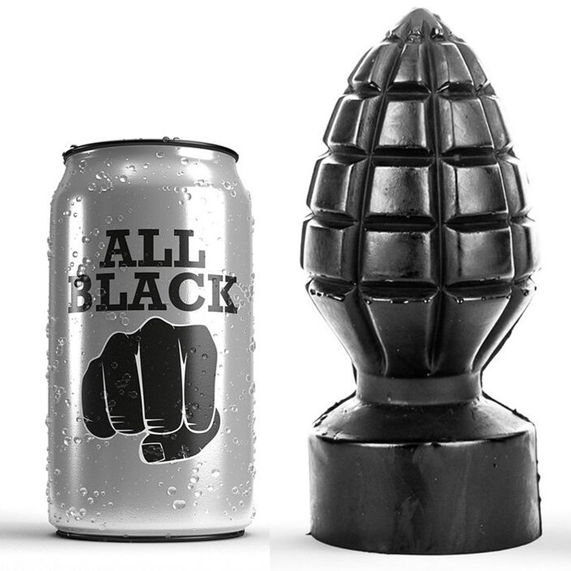ALL BLACK - PLUG ANAL 14 CM 1