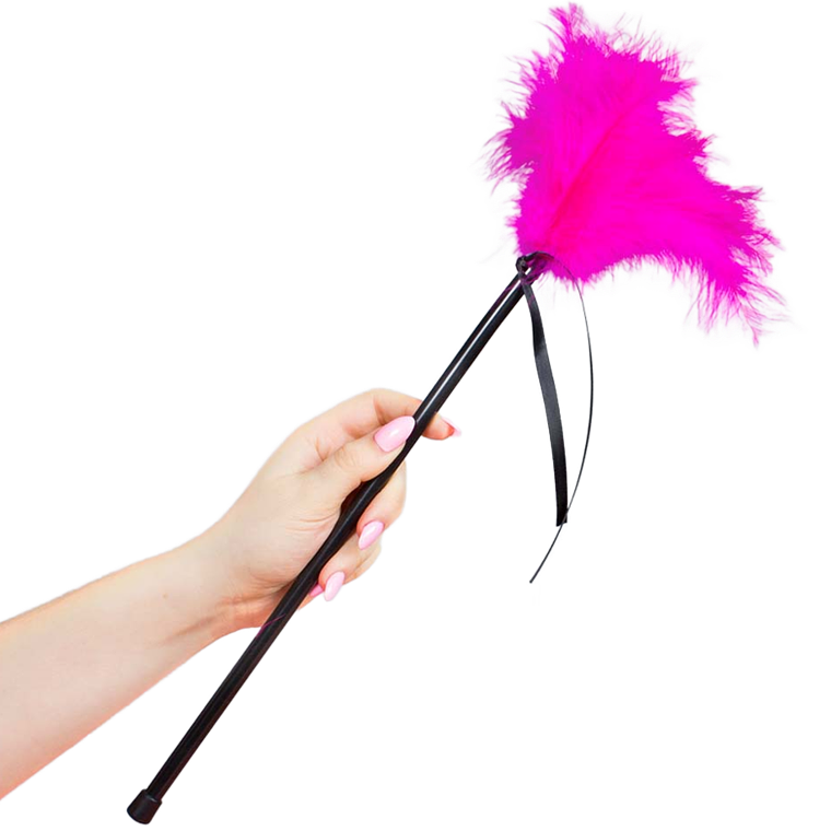 SECRETPLAY - PENAS ROSA 40 CM 1