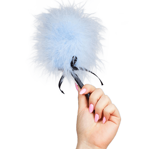 SECRETPLAY - ESPANADOR MARABOU AZUL CLARO