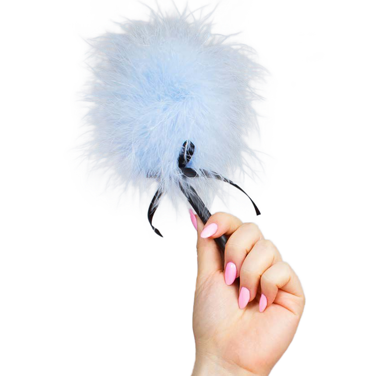 SECRETPLAY - ESPANADOR MARABOU AZUL CLARO 1