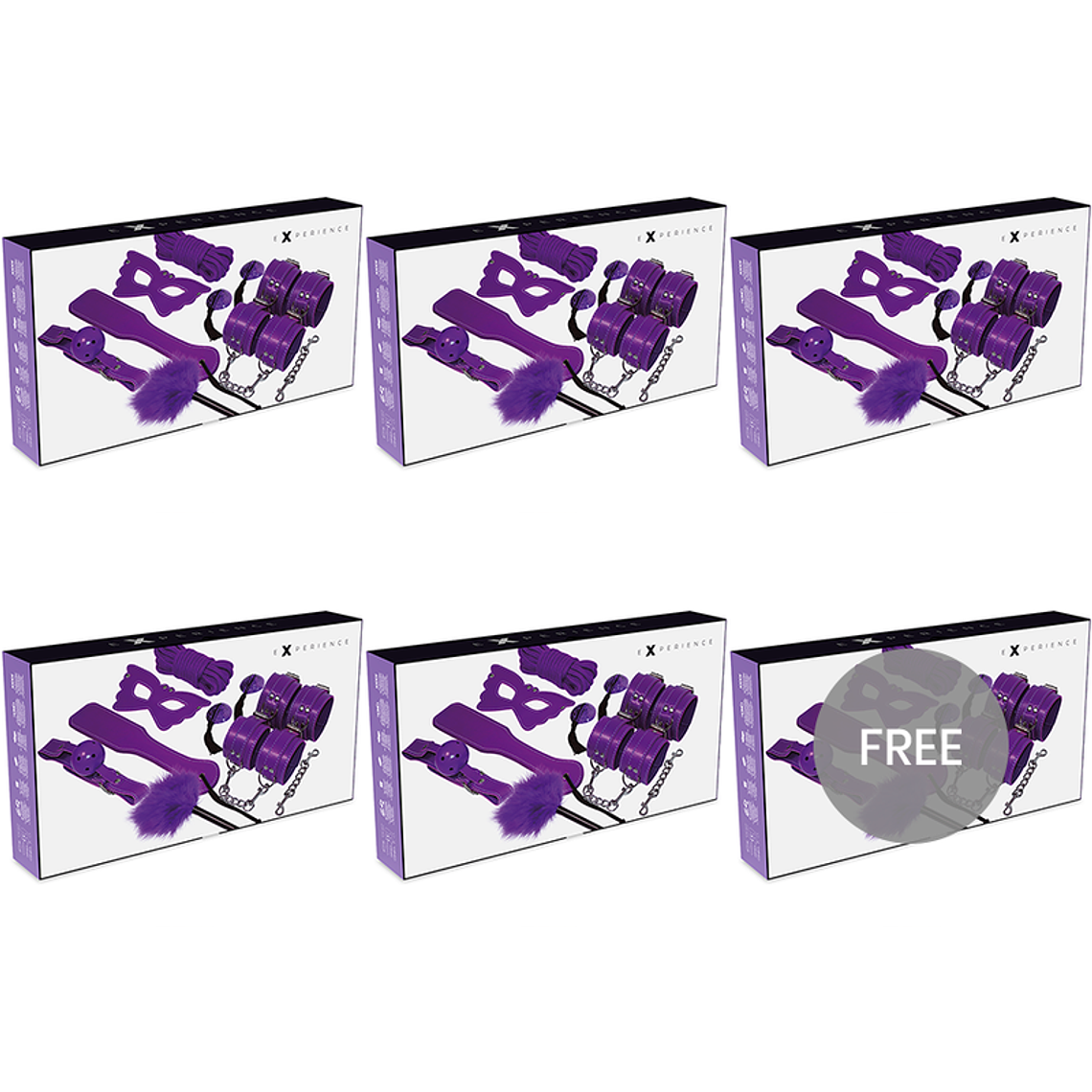 EXPERIENCE - KIT BDSM FETISH SÉRIE ROXA 5+1 GRTIS 1