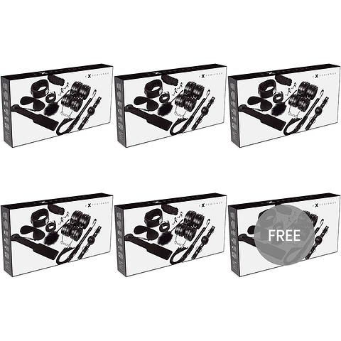 EXPERIENCE - KIT FETISH BDSM SÉRIE PRETA 5+1 GRTIS