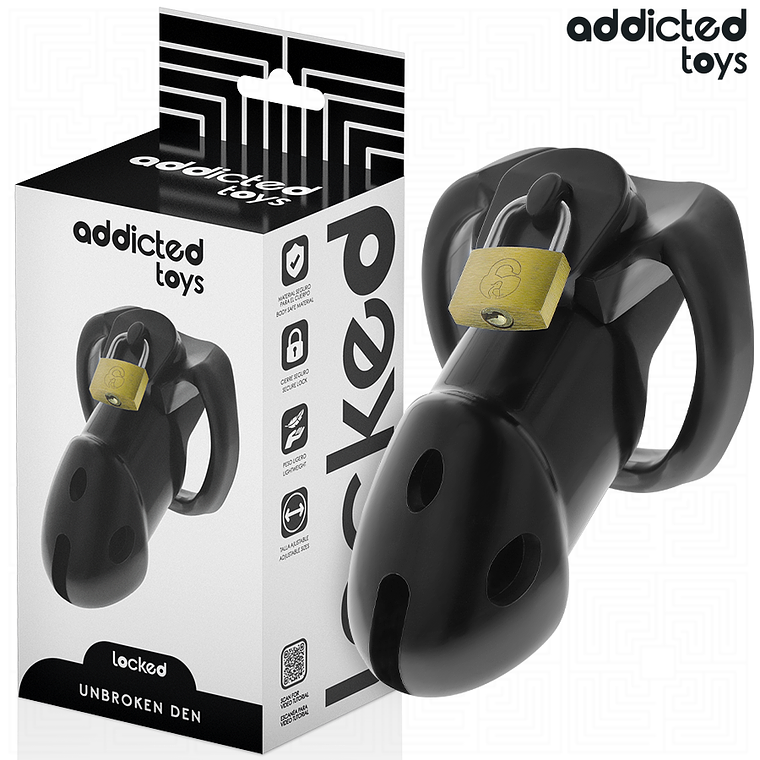 ADDICTED TOYS LOCKED - GAIOLA DE PÊNIS DEN INQUEBRÁVEL 9,8 CM 1