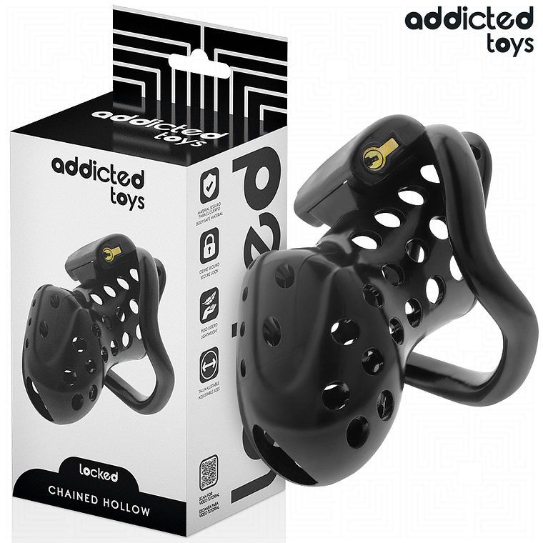 ADDICTED TOYS LOCKED - GAIOLA DE PÊNIS OCO COM CORRENTE 10,5 CM 1