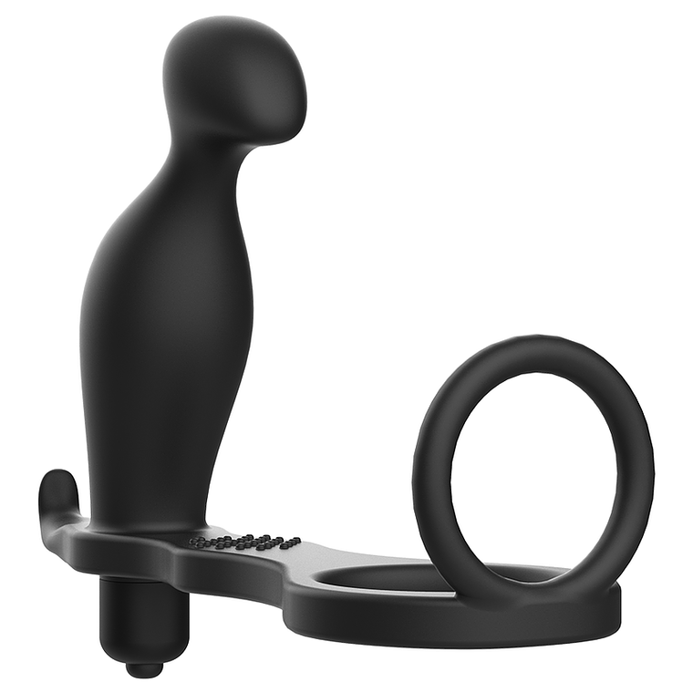 ADDICTED TOYS - PLUG ANAL - COM ANEL DE SILICONE PRETO 12 CM 1