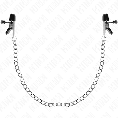 KINK - PINÇAS DE CORRENTE PLANA PRATA 34 CM
