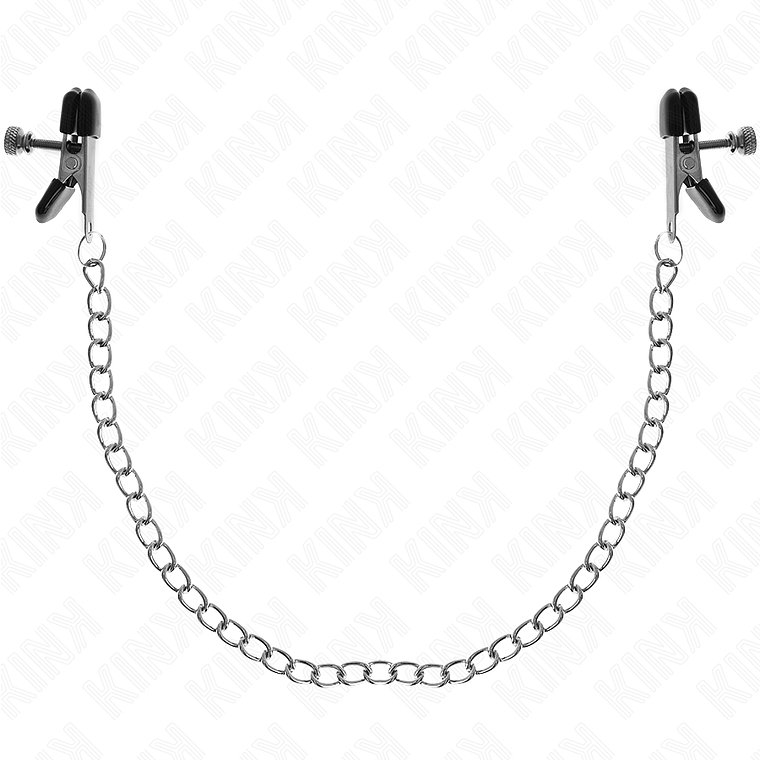 KINK - PINÇAS DE CORRENTE PLANA PRATA 34 CM 1