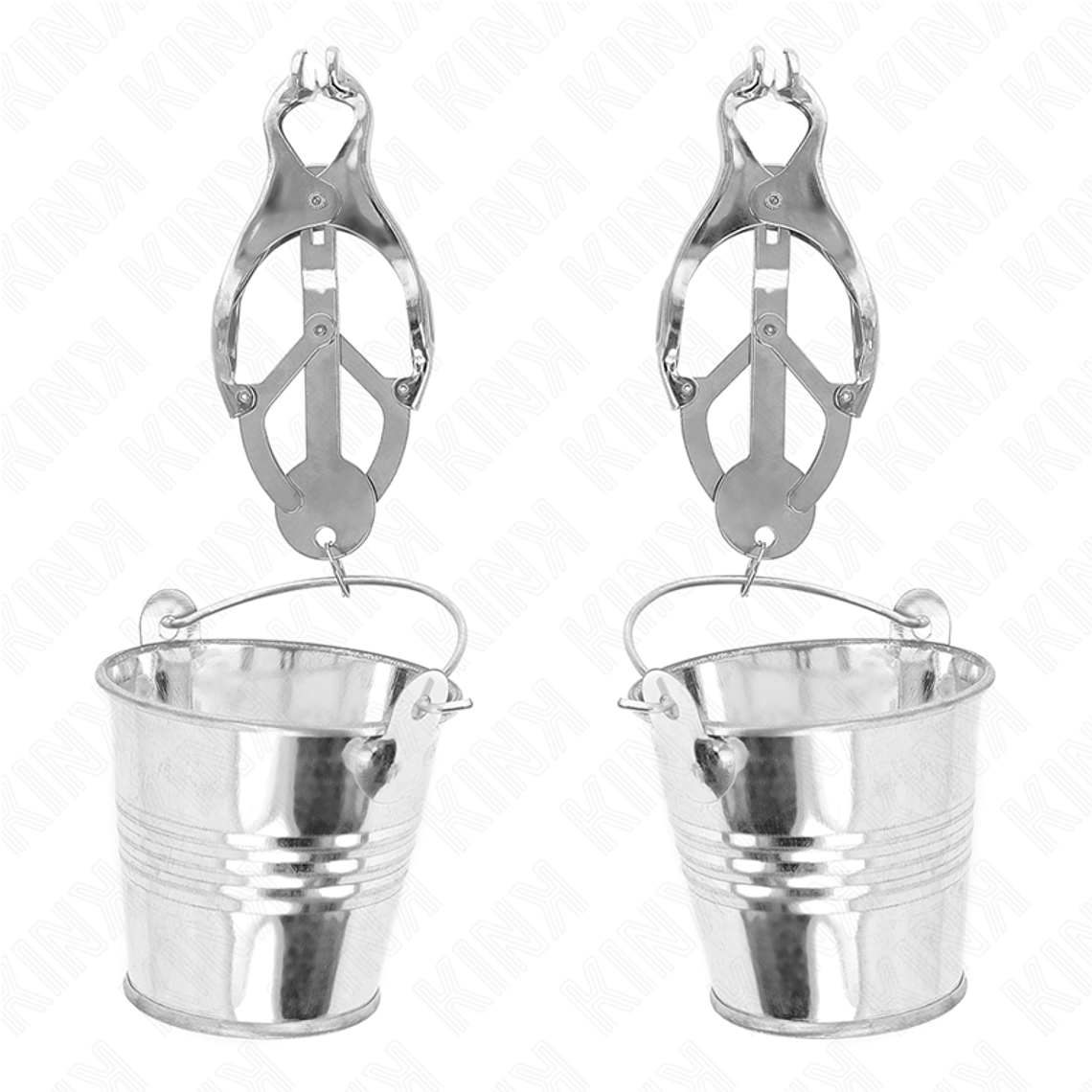 KINK - PINÇAS DE TREVO JAPONÊS COM BALDES PRATA 1