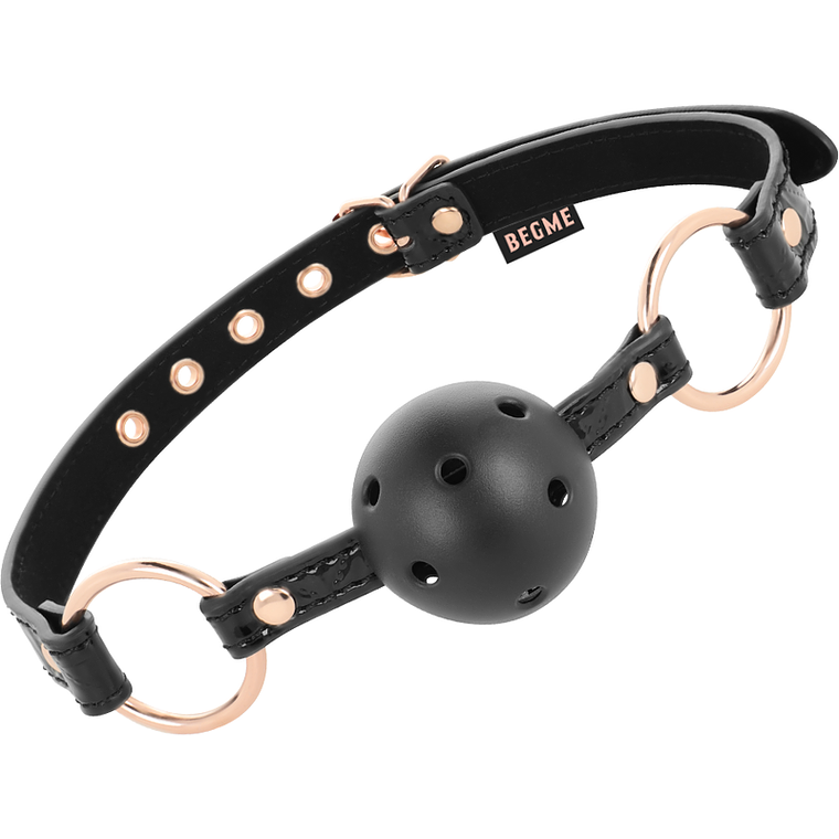 BEGME - BLACK EDITION BOLA GAG VEGAN COURO 1