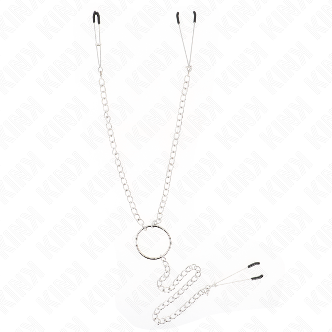 KINK - PINÇAS TRIPLAS PARA BICOS E CLITÓRIS COM CORRENTE MODELO 1 1