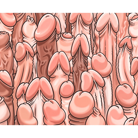 DIABLO PICANTE - MOUSE PAD COLORIDO COM DESIGN DE PÊNIS