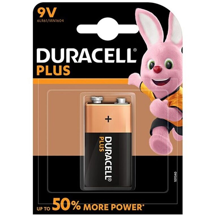 DURACELL - BATERIA PLUS POWER 9V LR61 1UNIDADE 1