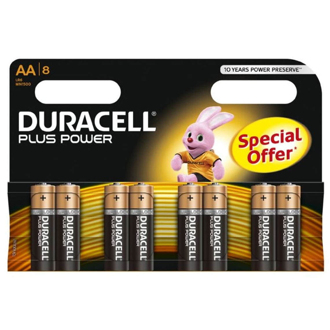DURACELL - BATERIA PLUS POWER AA LR6 8UNIDADES 1