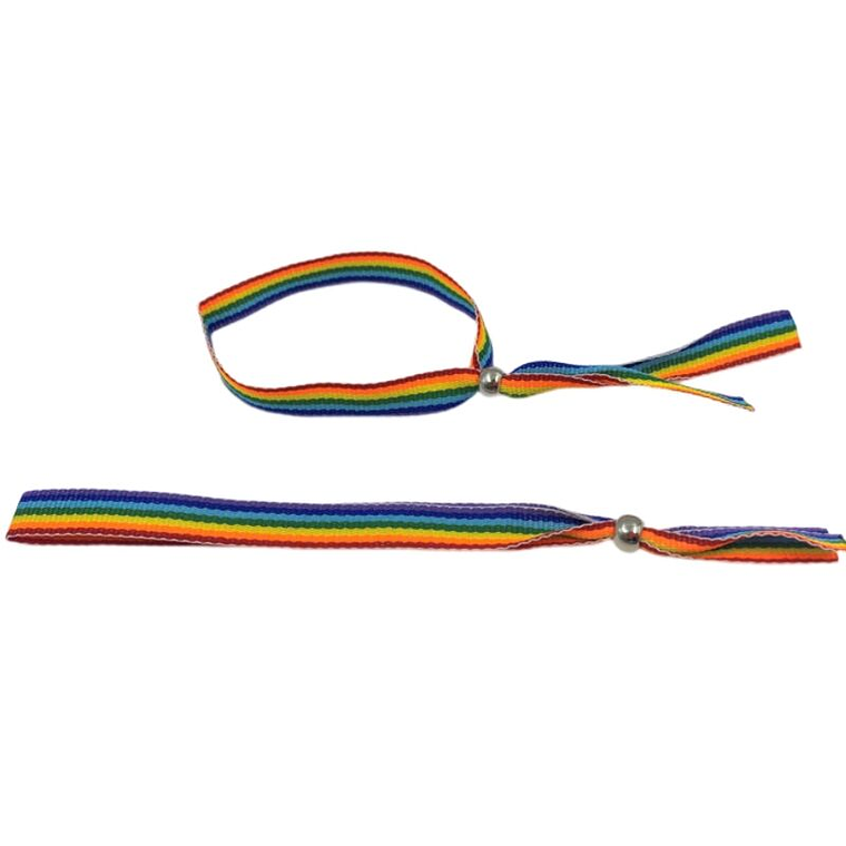 PRIDE - PULSEIRA DE BOLA DE PRATA BANDEIRA LGBT 1