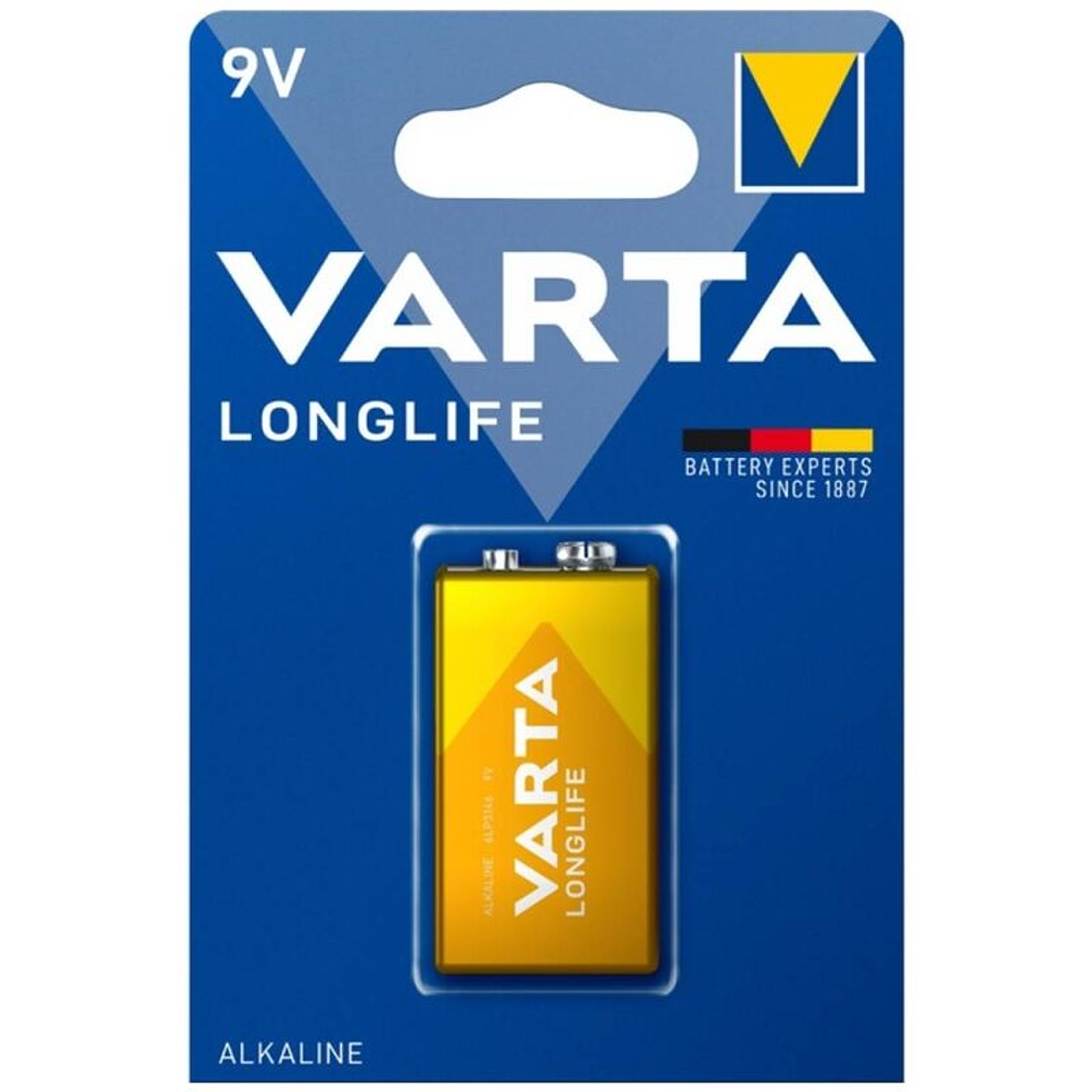 VARTA - BATERIA ALCALINA DE LONGA DURAÇÃO 9V LR61 BLISTER*1 1