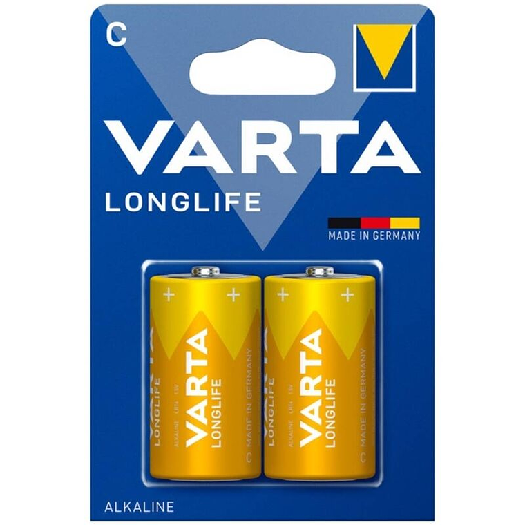 VARTA - BATERIA ALCALINA DE LONGA VIDA C LR14 BLISTER*2 1