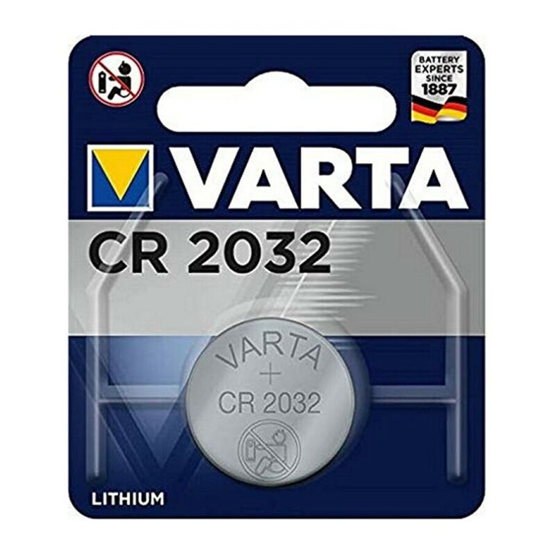 VARTA - BATERIA BOTÃO DE LÍTIO CR2032 UNIDADE 3V 1 1