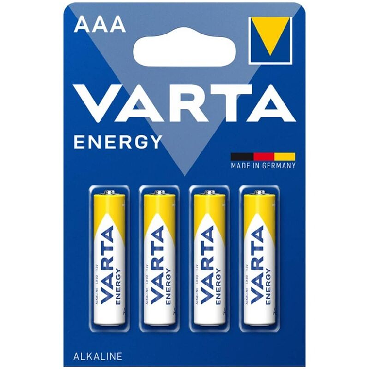 VARTA - PILHA ALCALINA ENERGÉTICA AAA LR03 BLISTER*4 1