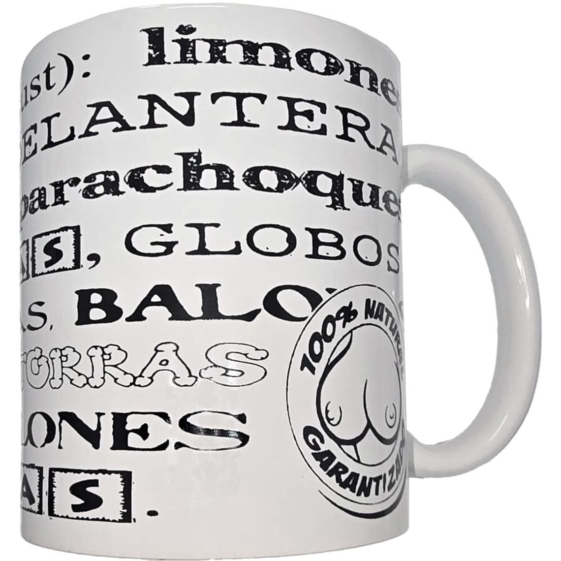 DIABLO PICANTE - CANECA BRANCA COM SINÔNIMOS DE PEITOS 370 ML 1