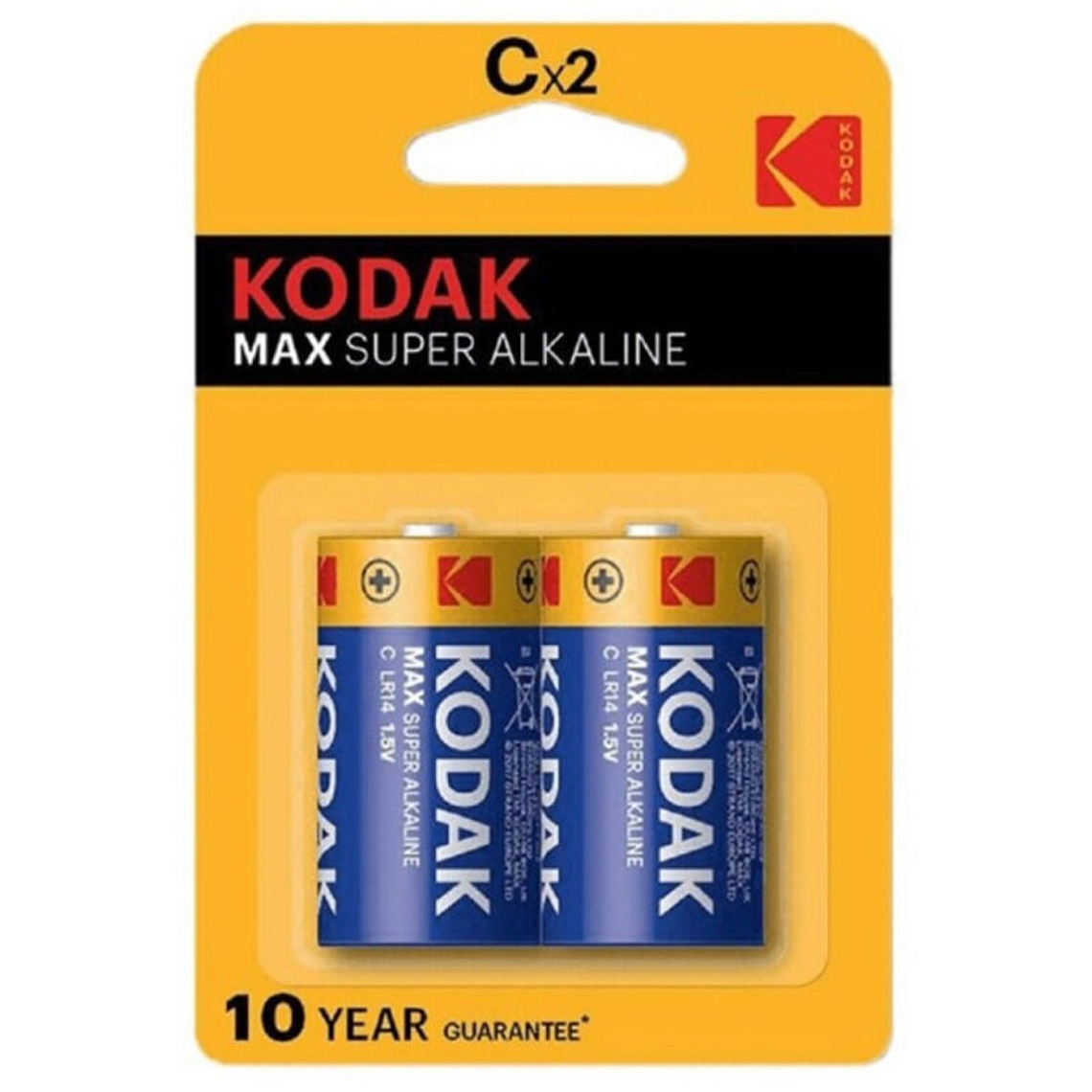 KODAK - BATERIA ALCALINA MAX C LR14 2 UNIDADES 1
