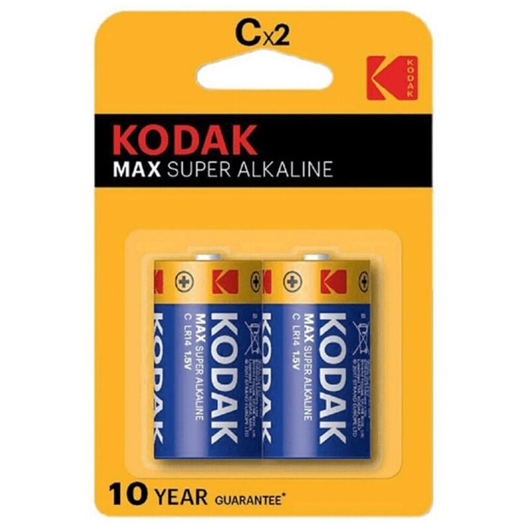 KODAK - BATERIA ALCALINA MAX C LR14 2 UNIDADES 1