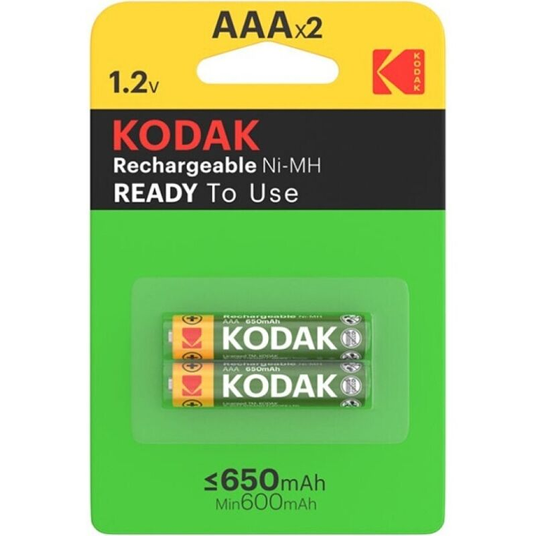 KODAK - BATERIA RECARREGÁVEL HR03 AAA 650mAh BLISTER*2 1