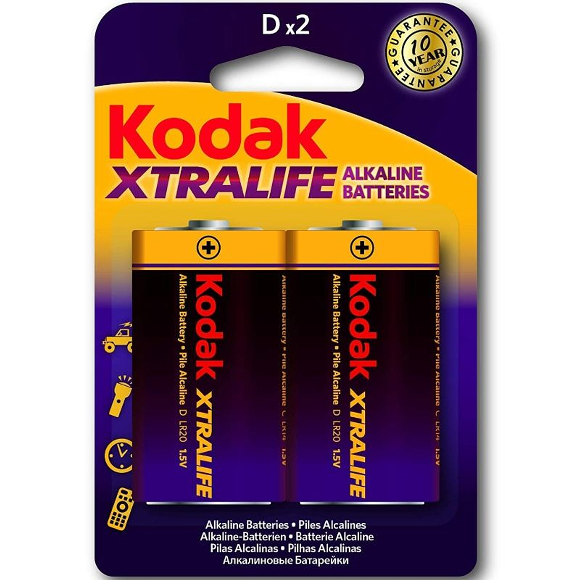 KODAK - BATERIAS ALCALINAS XTRALIFE LR20 D LR20 1,5V 1