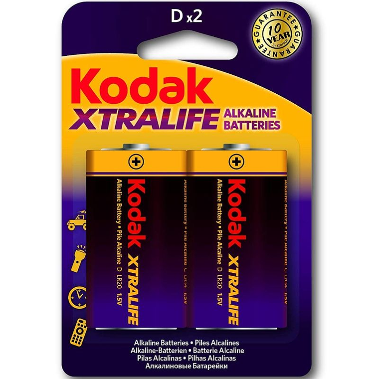 KODAK - BATERIAS ALCALINAS XTRALIFE LR20 D LR20 1,5V 1
