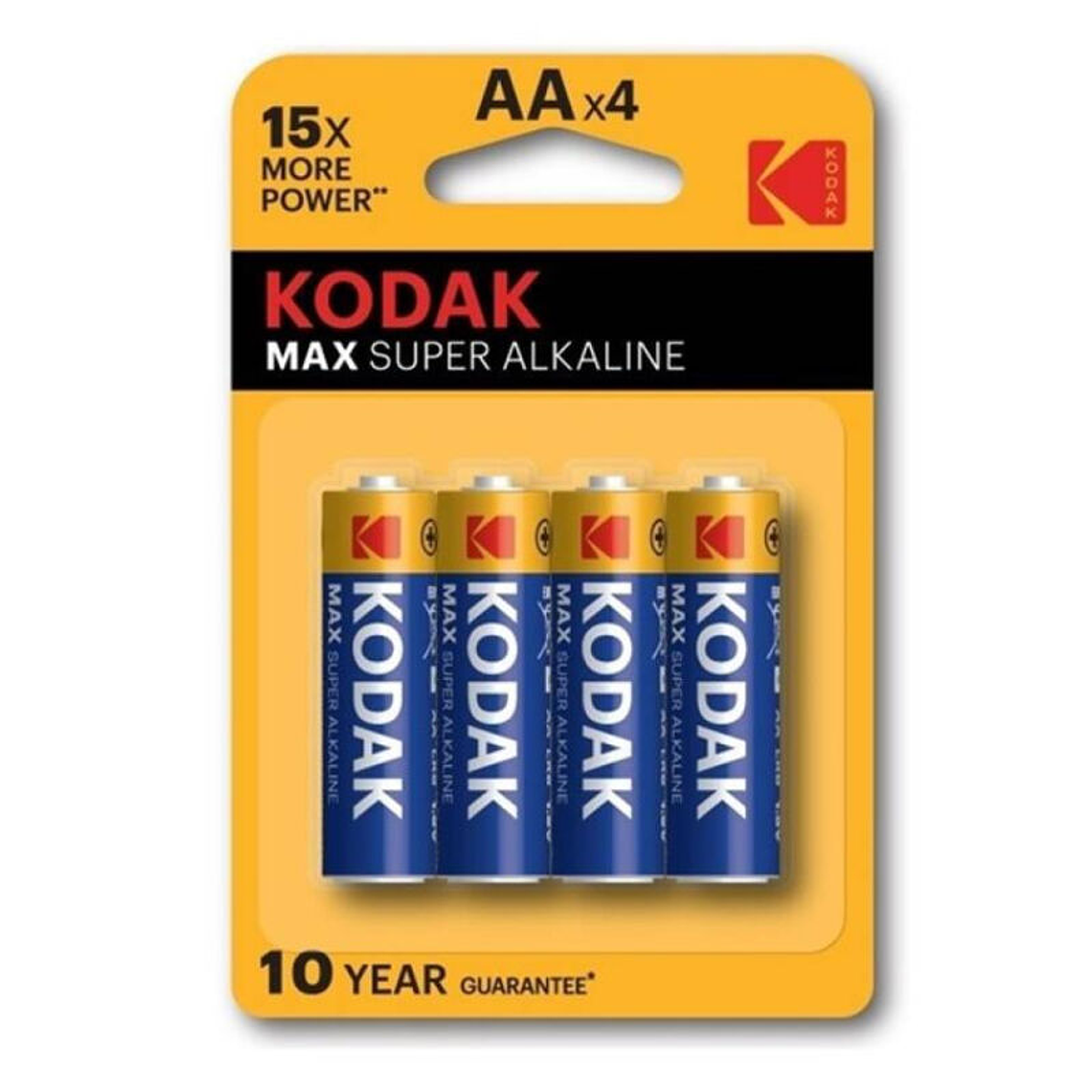 KODAK - BOLHA DE BATERIA ALCALINA MAX AA LR6 * 4 1