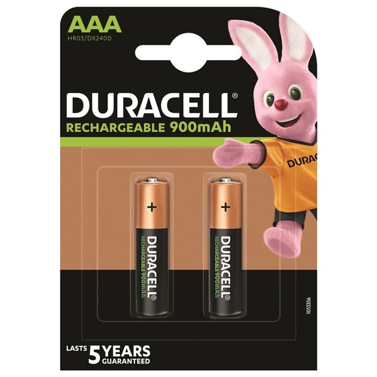 DURACELL - BATERIA RECARREGVEL HR03 AAA 900mAh 2 UNIDADE 1
