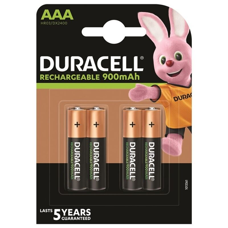 DURACELL - BATERIA RECARREGVEL HR03 AAA 900mAh 4 UNIDADE 1