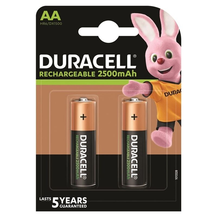 DURACELL - BATERIA RECARREGVEL HR6 AA 2500mAh 2 UNIDADE 1