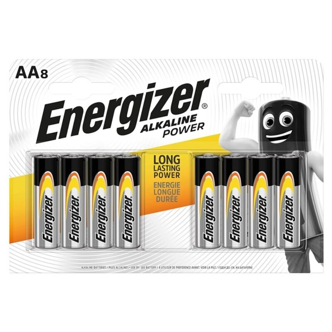 ENERGIZER - POWER BATERIA ALCALINA AA LR6 8 UNIDADE 1