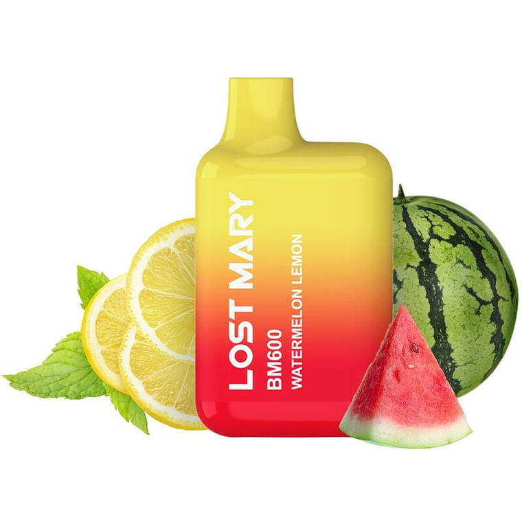 LOST MARY - BM600 NICOTINE VAPER 2% DESCARTÁVEL MELANCIA LIMÃO 1