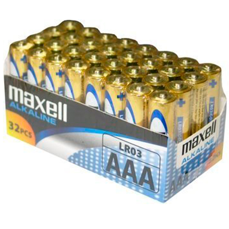 MAXELL - PACOTE DE BATERIAAAA LR03 * 32 UDS 1
