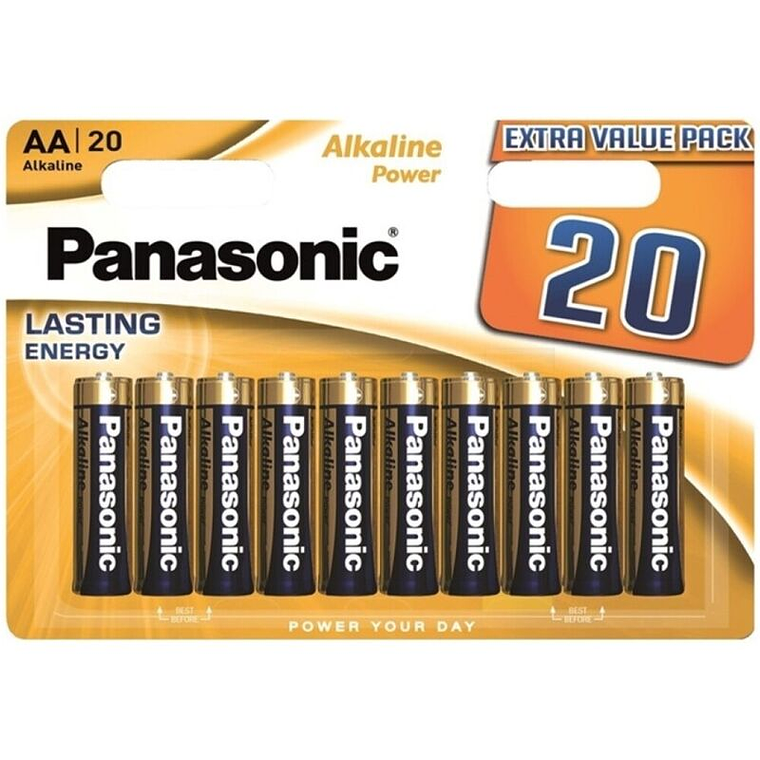 PANASONIC - BATERIA ALCALINA BRONZE AA LR6 BLISTER*20 1