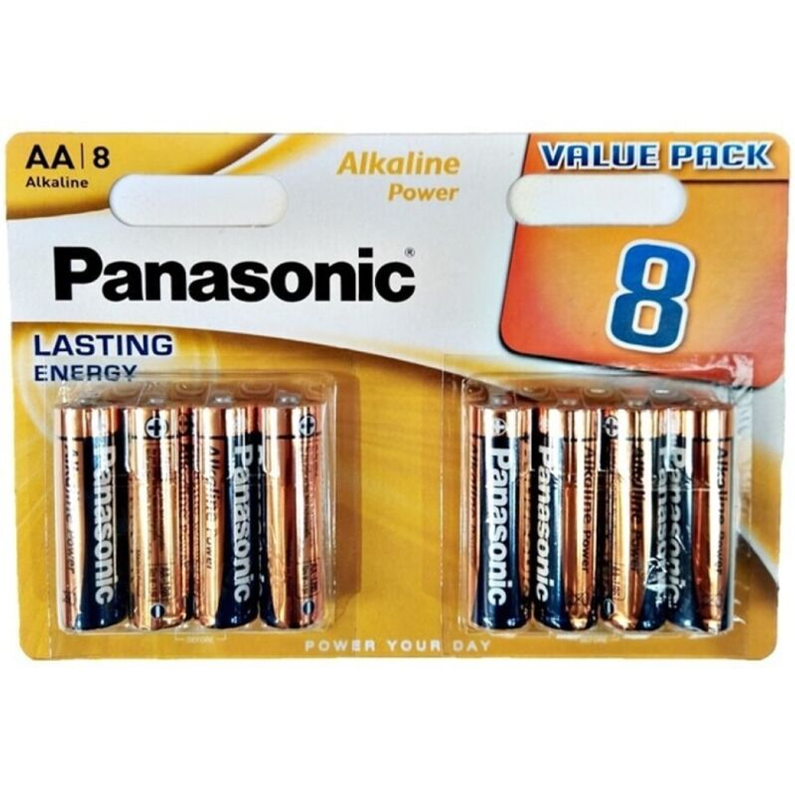 PANASONIC - BATERIA ALCALINA BRONZE AA LR6 BLISTER*8 1
