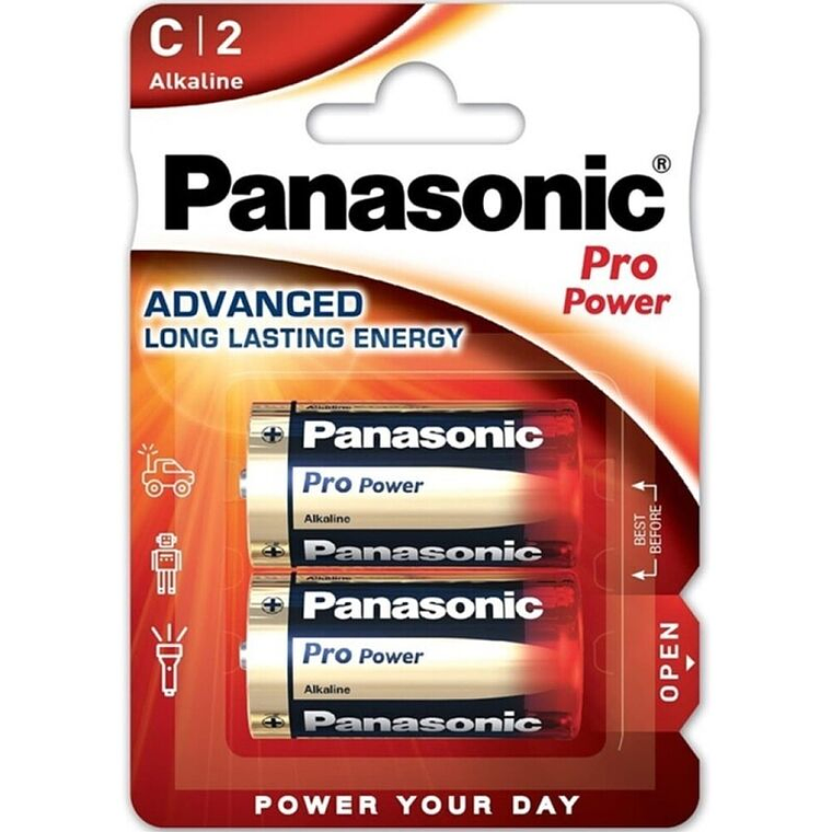 PANASONIC - BATERIA ALCALINA C PRO POWER LR14 BLISTER*2 1