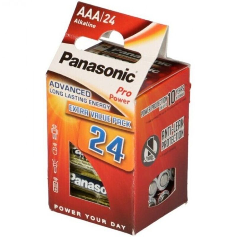 PANASONIC - PILHA AAA ALCALINAS PRO POWER LR03 PACOTE*24 1