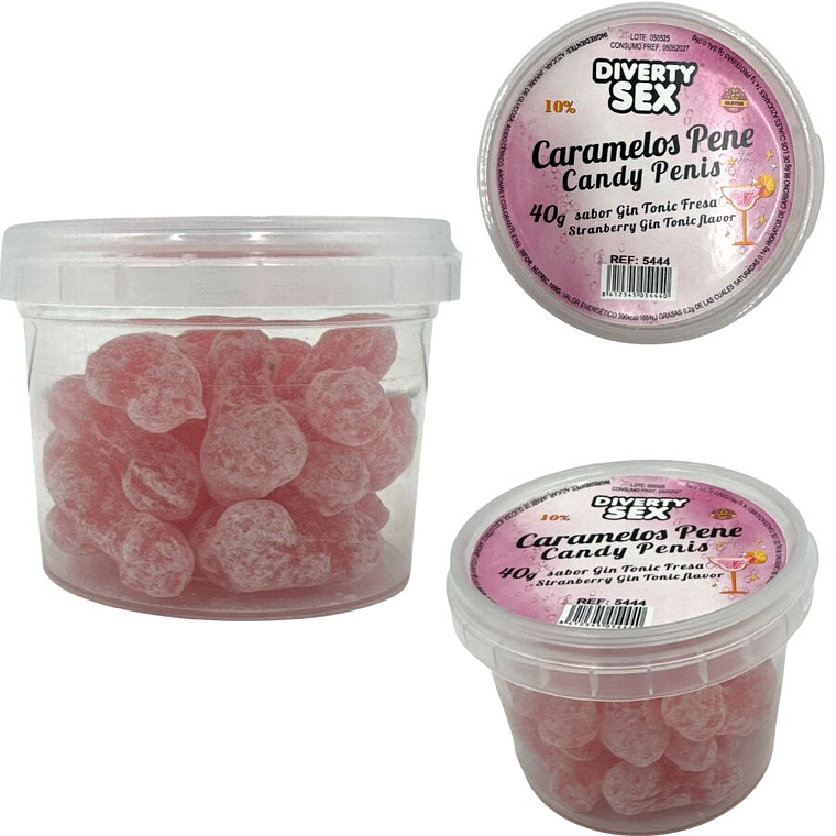 DIABLO PICANTE - 20 BALAS PARA PÊNIS COM SABOR DE GIN & TÔNICA 1