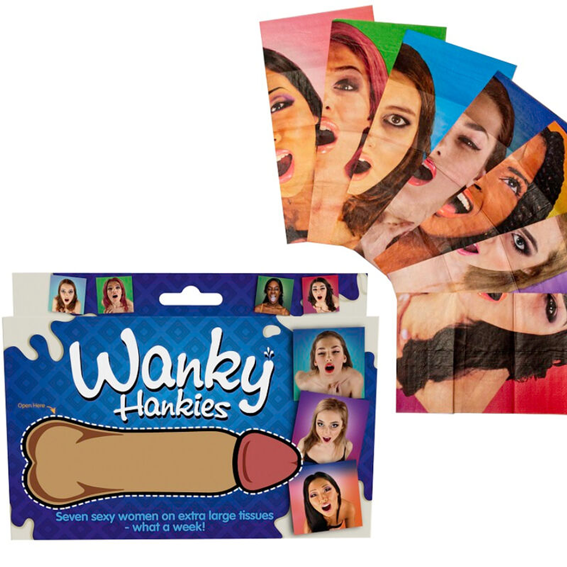 SPENCER & FLEETWOOD - WANKY HANKIES 7 LENÇOS EXTRA GRANDES PARA MULHERES 1