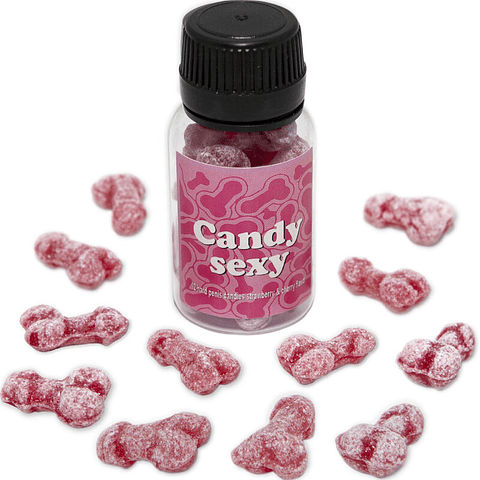 DIABLO PICANTE - CANDY SEXY JAR COM 12 GOMAS SABOR MORANGO-CEREJA