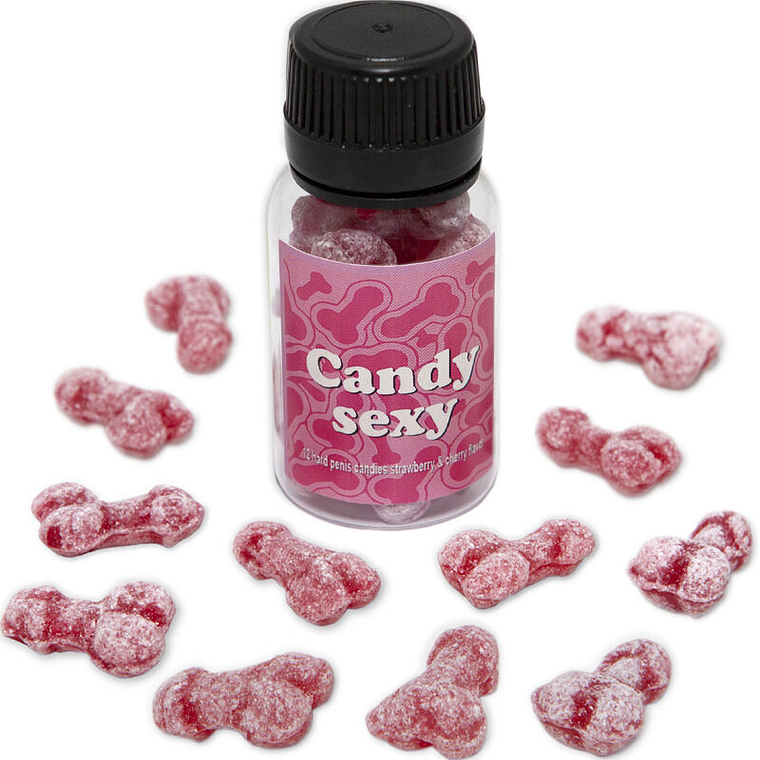 DIABLO PICANTE - CANDY SEXY JAR COM 12 GOMAS SABOR MORANGO-CEREJA 1